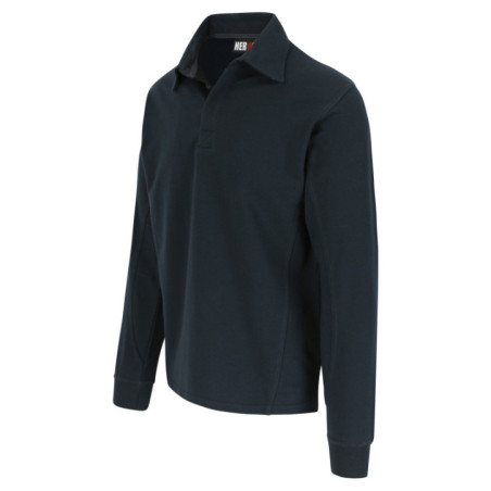 Troja polo manches longues - Marine