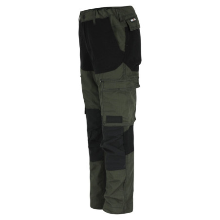 Kids hector pantalon - Kaki Foncé/Noir