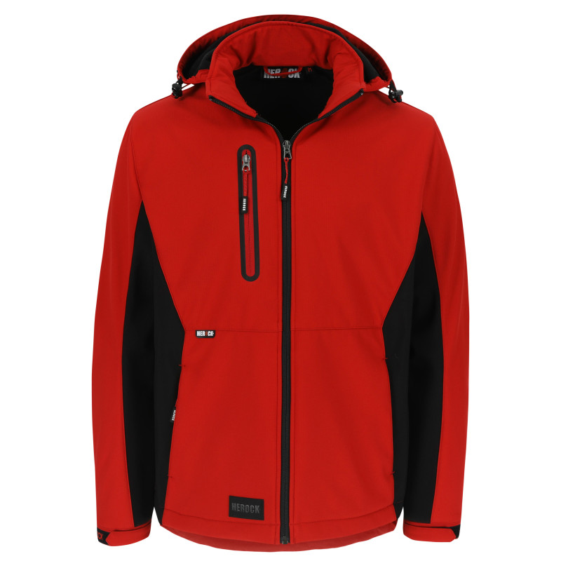 Trystan softshell veste - Rouge/Noir