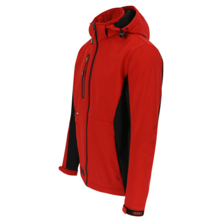 Trystan softshell veste - Rouge/Noir