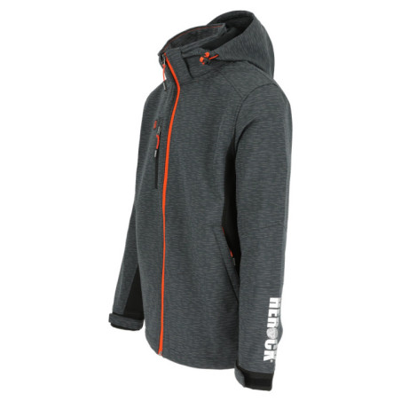 Walder softshell veste - Charbon/Noir Réfléchissante