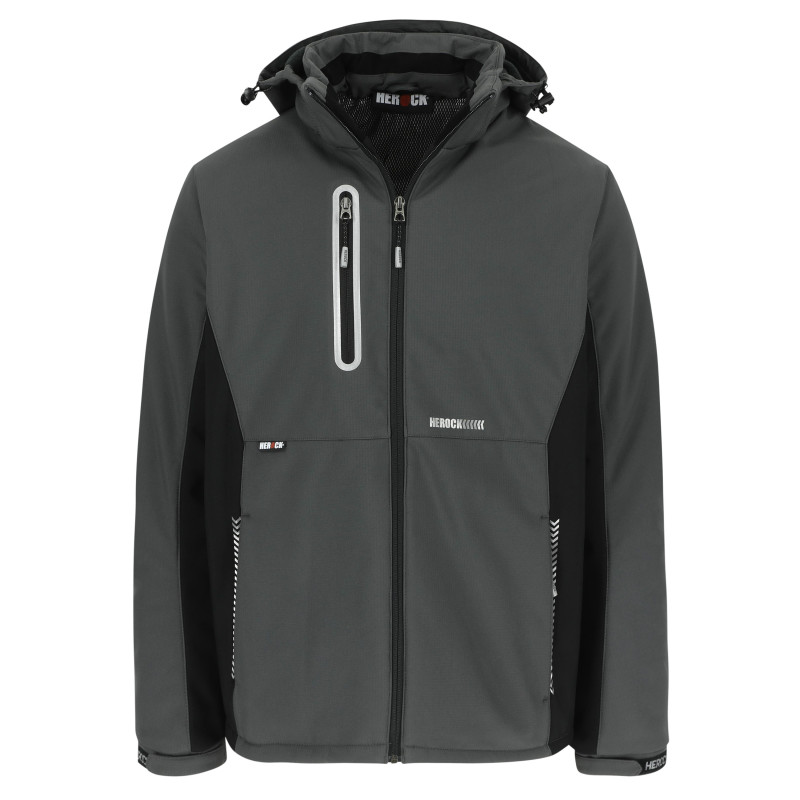 Taris softshell veste - Charbon/Noir