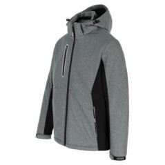 Taris softshell veste - Gris Chiné/Noir