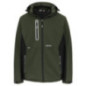 Taris softshell veste - Kaki Foncé/Noir
