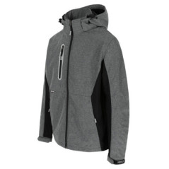Flexor softshell veste - Gris/Noir Réfléchissante
