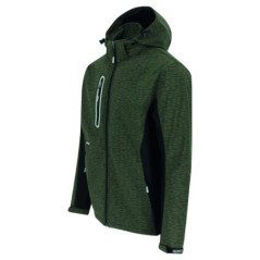 Flexor softshell veste - Kaki/Noir Réfléchissante