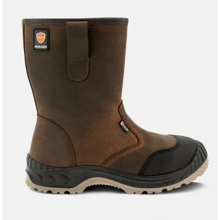 BOTTES DE SECURITE PARADE NAGOYA COGNAC EN ISO 20345 : 2011 S3 SRC CI HI