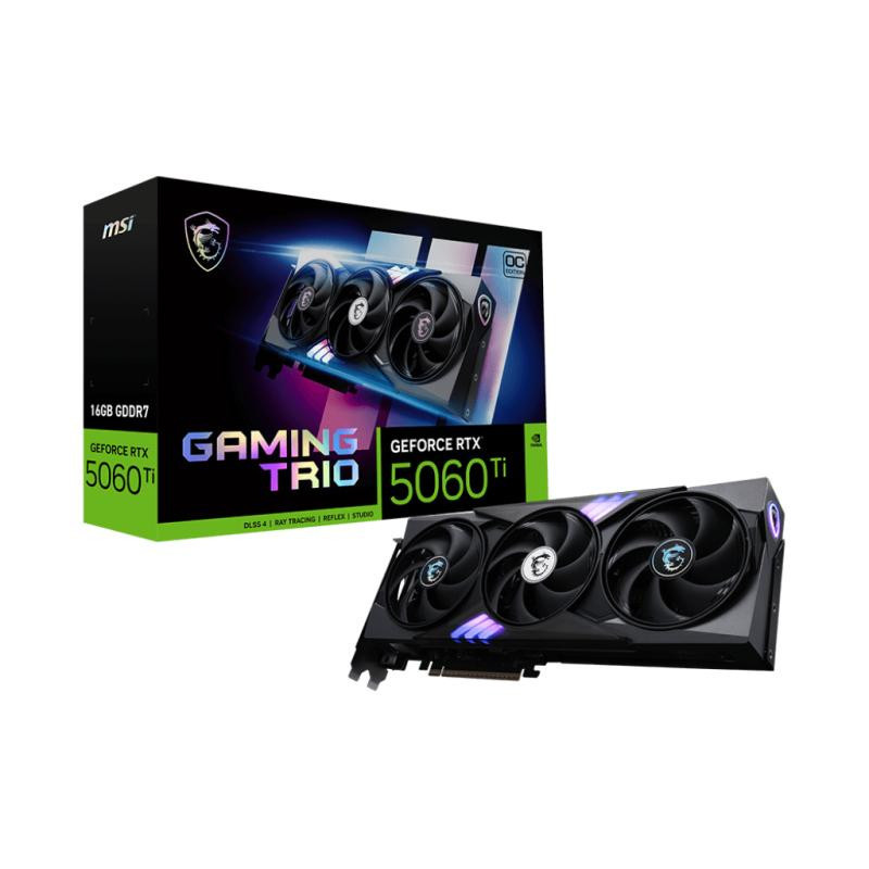 Cartes graphiques - MSI - GeForce RTX 5060 TI 16G GAMING TRIO OC