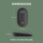 Logitech 910-007015 souris Voyage Ambidextre RF sans fil + Bluetooth Optique 4000 DPI