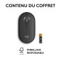 Logitech 910-007015 souris Voyage Ambidextre RF sans fil + Bluetooth Optique 4000 DPI