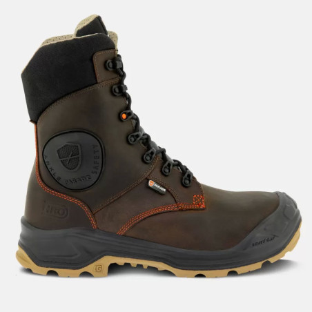 CHAUSSURES DE SECURITE TRES HAUTES PARADE NARENA MARRON EN ISO 20345 : 2022 S3S SR FO LG HI CI HRO AN