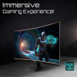 Écrans plats de PC - GIGABYTE - GS27QCA 27" Moniteur Gaming Incurvé QHD - 2560 x 1440, 180Hz, 1ms, 250 cd/m², FreeSync, HDR Read