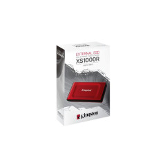 Lecteurs à circuits intégrés externes - Kingston Technology - 1To SSD externe XS1000 USB 3.2 Gen 2, Rouge | Soul Rebel E-Shop