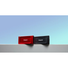 Lecteurs à circuits intégrés externes - Kingston Technology - 1To SSD externe XS1000 USB 3.2 Gen 2, Rouge | Soul Rebel E-Shop