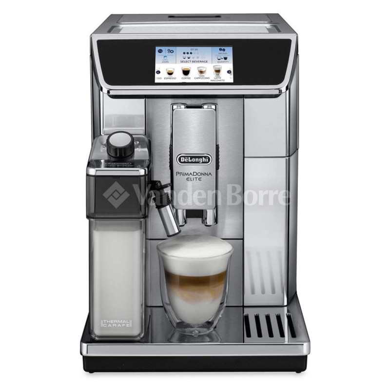 DELONGHI ECAM 650.75.MS - Machine expresso automatique avec broyeur PrimaDonna Elite - Inox