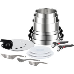 Tefal Ingenio Emotion L925SM14 | Batterie 22 pièces inox
