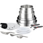 Tefal Ingenio Emotion L925SM14 — 22-Piece Stainless-Steel Cookware Set