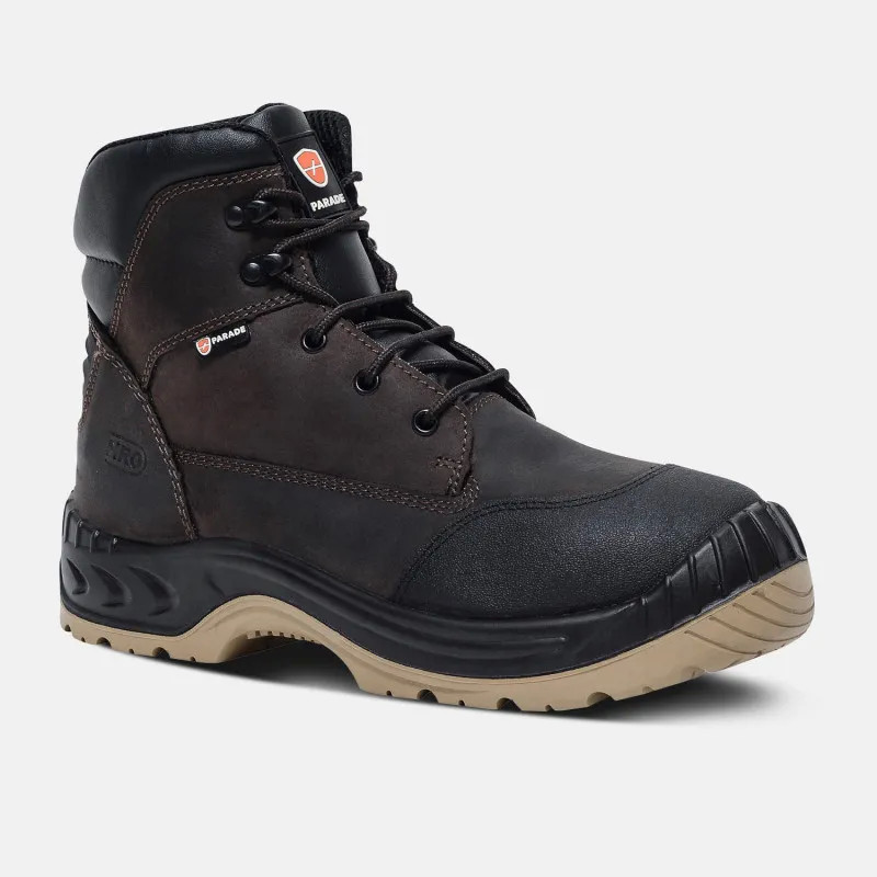 High safety shoes - Netna - Unisex - EN ISO 20345 - S3 SRC HRO CI HI - Brown