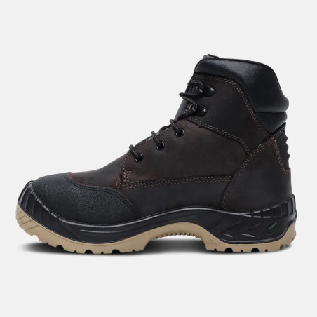 High safety shoes - Netna - Unisex - EN ISO 20345 - S3 SRC HRO CI HI - Brown