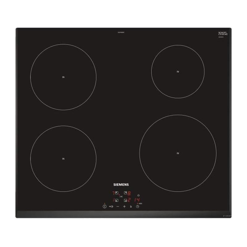 SIEMENS EU651BEB1E – Table de cuisson à induction 4 foyers