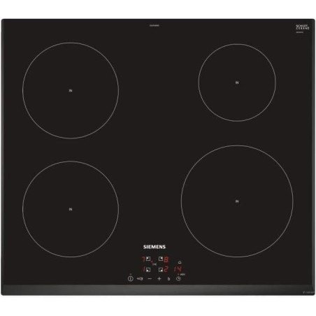 SIEMENS EU651BEB1E – Table de cuisson à induction 4 foyers