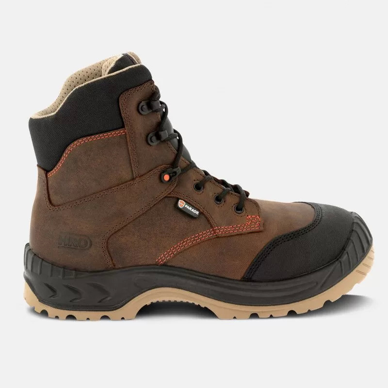 High safety shoes - Netna - Unisex - EN ISO 20345 - S3 SRC HRO CI HI - Cognac