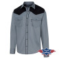 SAS_A-19 - Western shirt with color-contrasting Western... SAS_A-19 - Western shirt with color-contrasting Western...