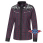 SAS_ABBY - Blouse western à carreaux avec empiècement...