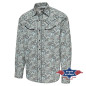 SAS_ACE - Cette chemise western présente un motif...