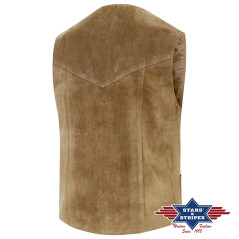 SAS_ALABAMA BEIGE - Classic vest made of high-quality...