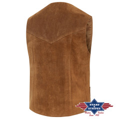 SAS_ALABAMA BROWN - Classic vest made of high-quality...