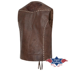 SAS_ALAMO - Veste noble en vachette en pur cuir...
