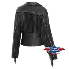 SAS_AMBER - Fringe jacket made of very high quality,...