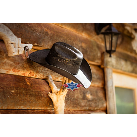 SAS_ASHTON BLACK - Chapeau de paille tendance de forme...