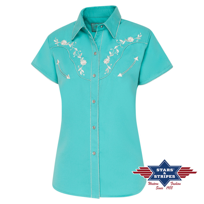 SAS_AVERY - Enchantingly embroidered short-sleeved...