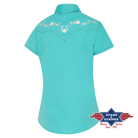 SAS_AVERY - Magnifique blouse western à manches courtes...