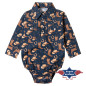 SAS_BABY COWBOY - Charming baby bodysuit with long...