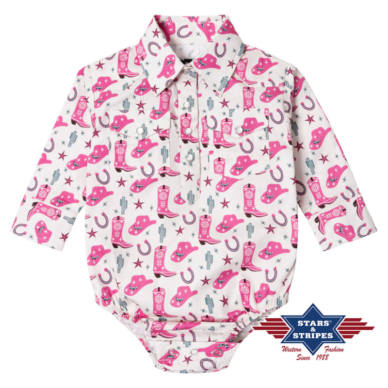 SAS_BABY COWGIRL - Charmante grenouillère pour bébé...