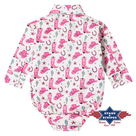 SAS_BABY COWGIRL - Charmante grenouillère pour bébé...