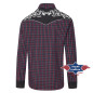 SAS_BAKER - Plaid western shirt with embroidered... SAS_BAKER - Plaid western shirt with embroidered...