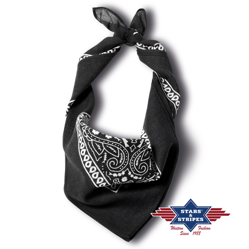 SAS_BANDANA-03 - black - Le bandana en 100% coton, avec... (Lot de 12)
