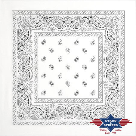 SAS_BANDANA-04 - white - Le bandana en 100% coton, avec... (Lot de 12)