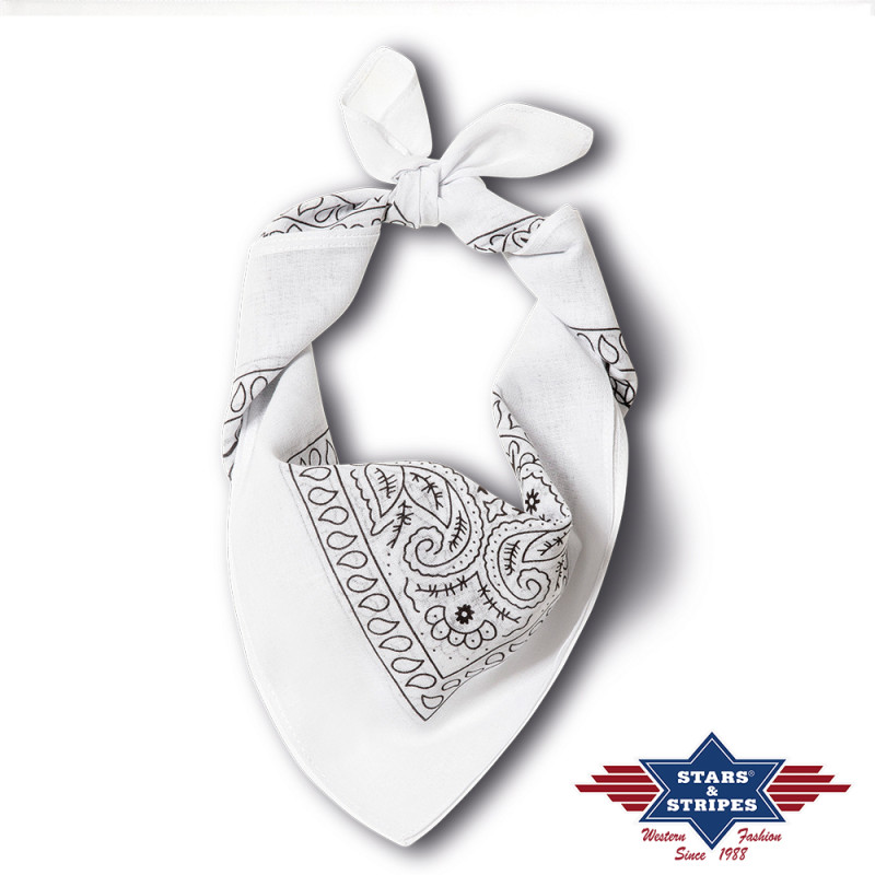 SAS_BANDANA-04 - white - The bandana is made of 100%... (Pack of 12)