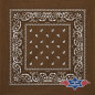 SAS_BANDANA-06 - brown - The bandana is made of 100%... (Pack of 12)
