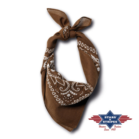 SAS_BANDANA-06 - brown - Le bandana en 100% coton - Soul Rebel E-Shop