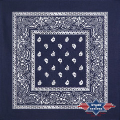 SAS_BANDANA-08 - navy blue - Le bandana en 100% coton,... (Lot de 12)