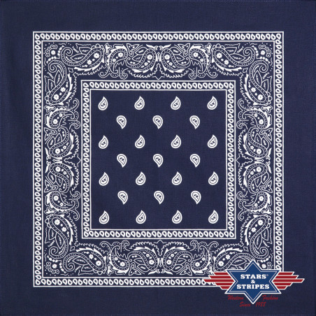 SAS_BANDANA-08 - navy blue - Le bandana en 100% coton,... (Lot de 12)