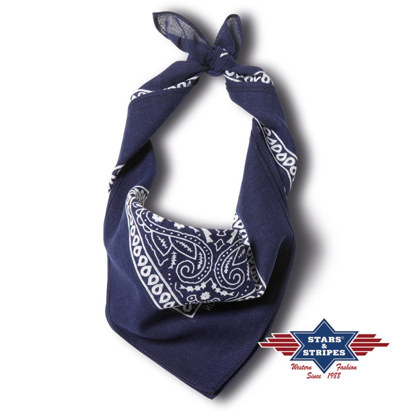 SAS_BANDANA-08 - navy blue - Le bandana en 100% coton,... (Lot de 12)