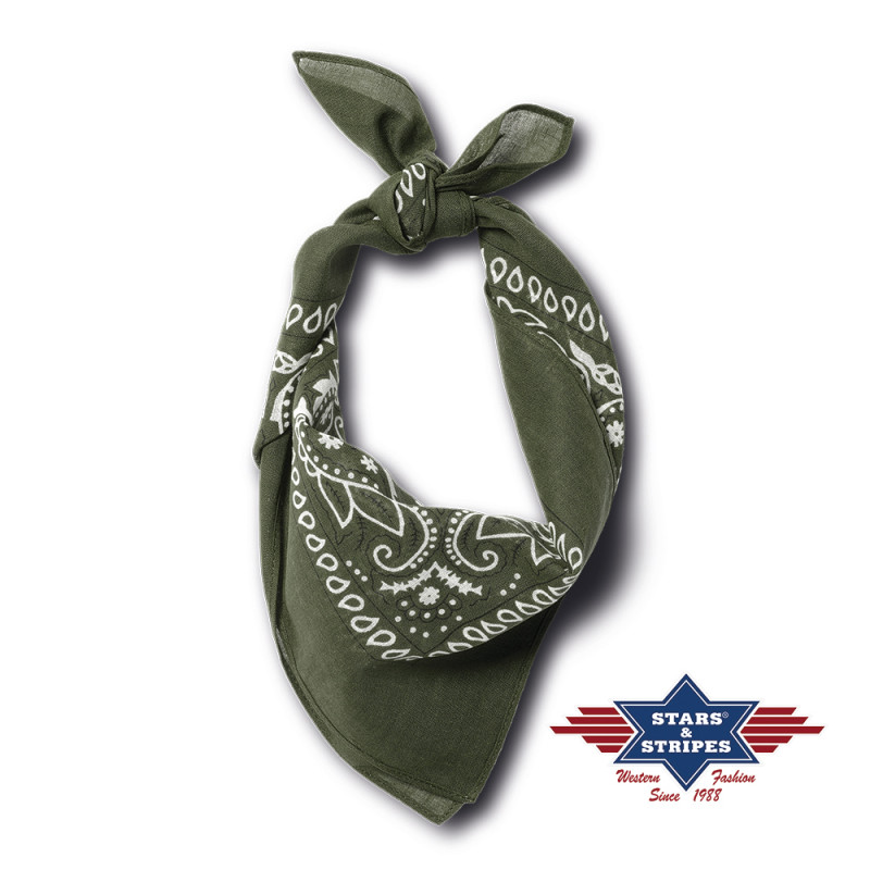 SAS_BANDANA-10 - olive green - Le bandana en 100%... (Lot de 12)