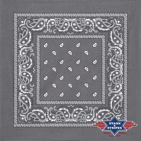 SAS_BANDANA-11 - grey - Le bandana en 100% coton, avec... (Lot de 12)